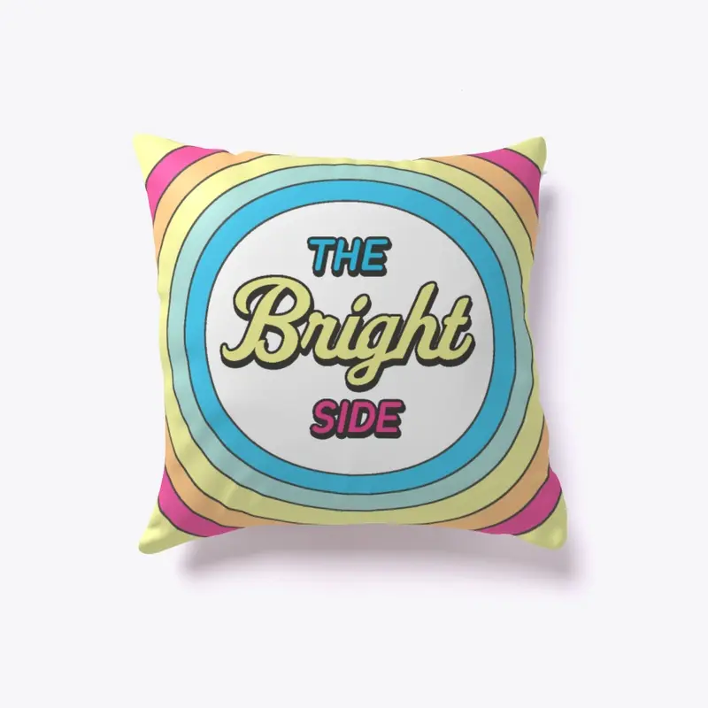 Bright Side Dark Side Positivity Pillow