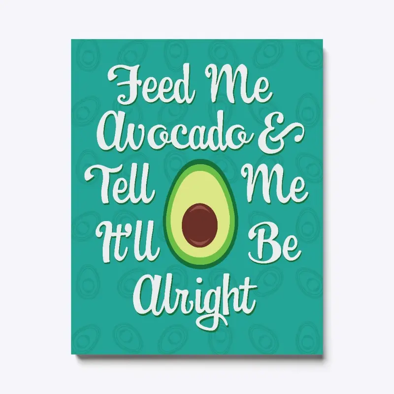 Avocado Lover  Vegan Kitchen Wall Art